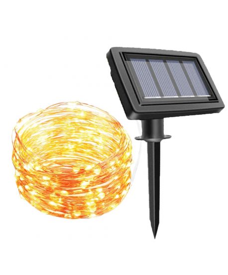 Lampa solarna GIRLANDA 100 led sznur świetlny DEKOR P-802